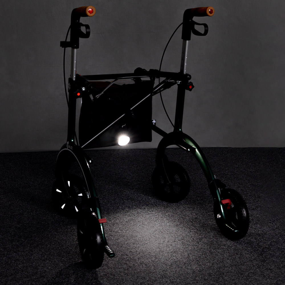 Carbo-Rollator mit Fußweg-Beleuchtung